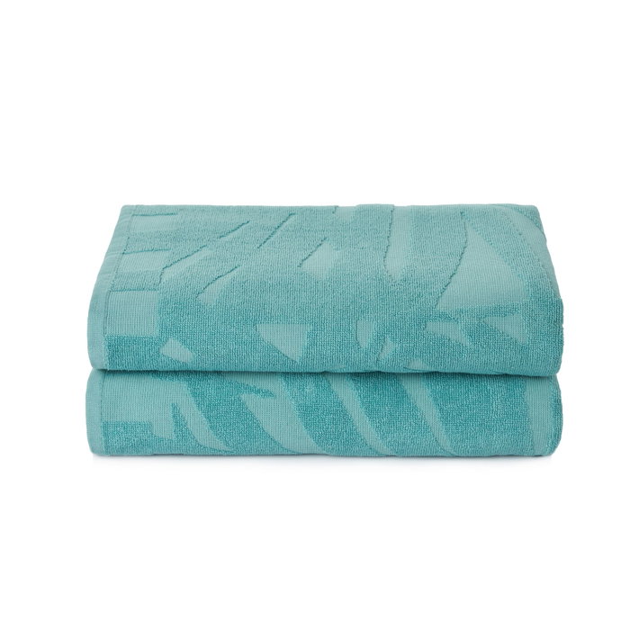Mijolnir Pataya - Juego de toallas de baño Turquesa (2 piezas) de 70 x 140 cm Mijolnir Pataya - Juego de toallas de baño Turquesa (2 piezas) de 70 x 140 cm